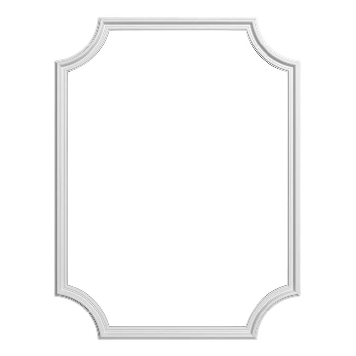 Set chenar decorativ perete Elite Decor HCR 502-1, 3 baghete 3.2x1.6x200 cm, 4 coltare 17x17 cm, multicolor