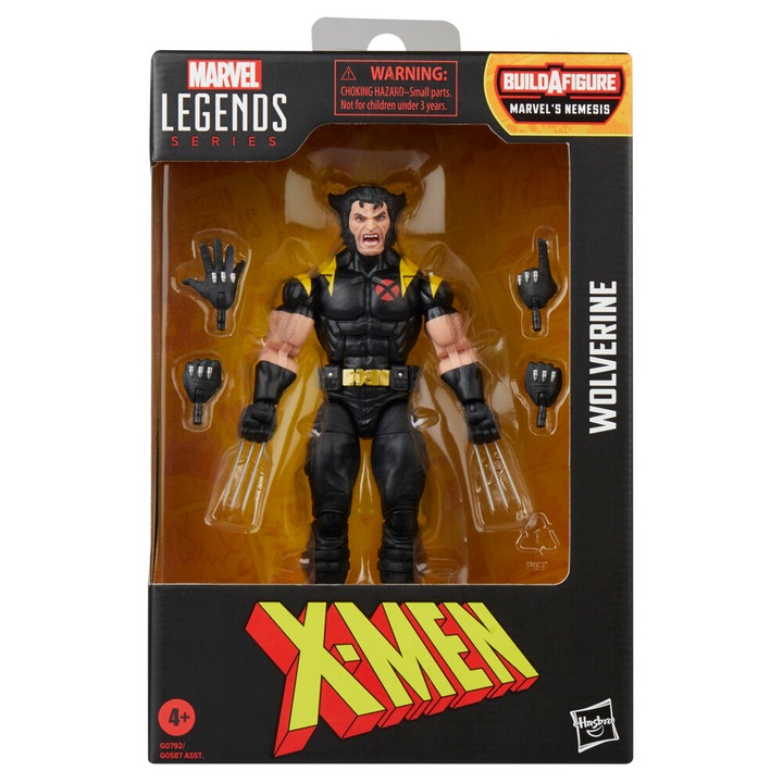 Figurina colectionara Wolverine 15cm, Hasbro, multicolor, pentru copii peste 3 ani