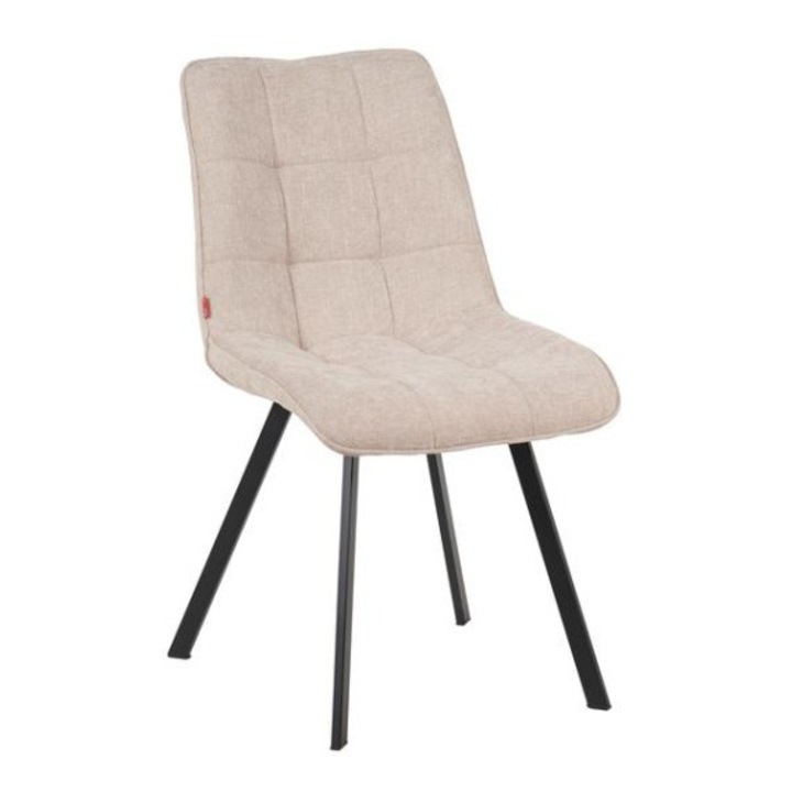 Scaun Living DCM1801CF, 49 X 66 X 87cm, culoare Bej