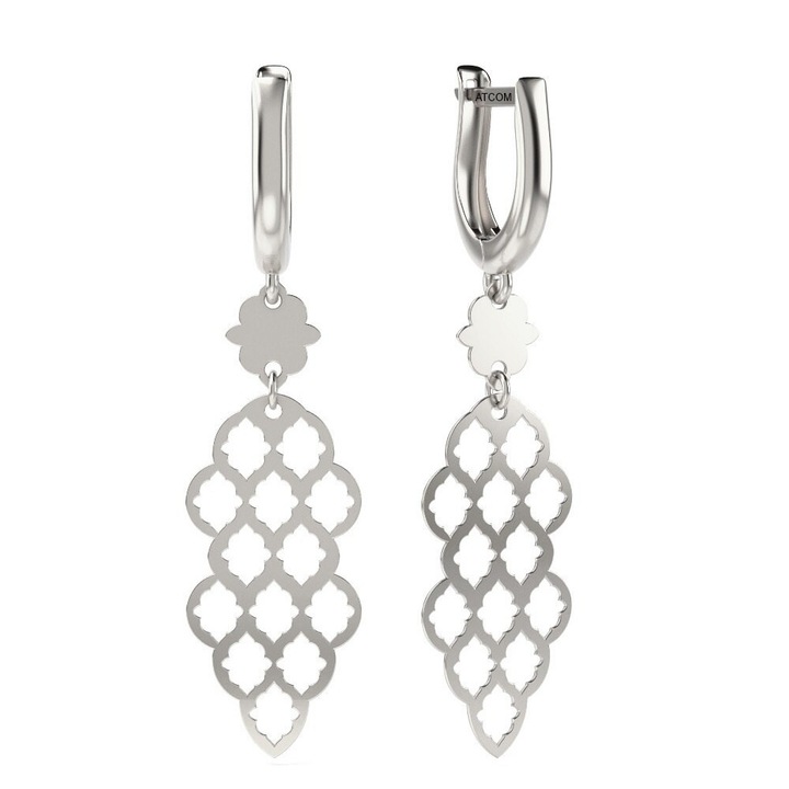 Ezüst fülbevaló modell 62