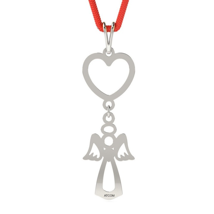 Ezüst medál piros zsinórral 71-es modell