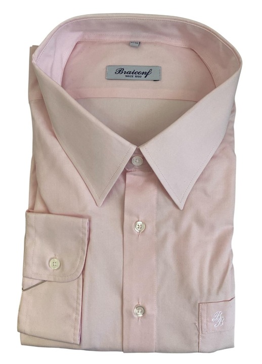 Rózsaszín férfi ing, pamut-poliészter anyag, Rózsaszín