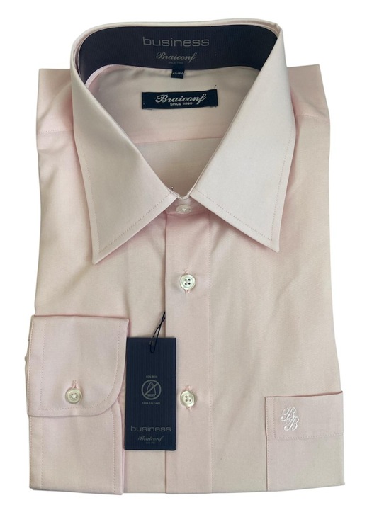 Férfi hosszú ujjú ing, rózsaszín, 43-44-es méret, pamut anyag