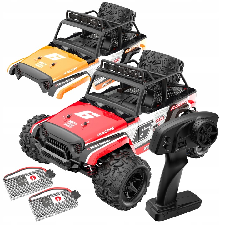 RC autó 1:18 ALLNOEL, 40 km/h, 4x4, 2 karosszériás készlet, 20x28x10,5cm