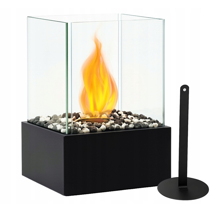 Biosemineu, Aptel, design modern, negru, 29x24,5x20,5cm