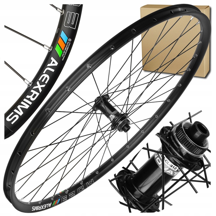 Комплектно колело за велосипед Alexrims 29'' 622x23 Novatec Centerlock Tubeless Boost 12x110 мм