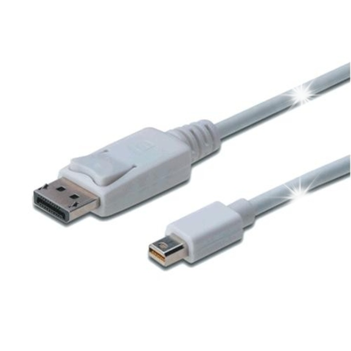 Кабел DisplayPort M, Assmann, 3м, бял