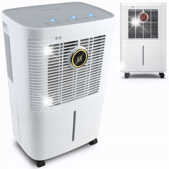 Berdsen BD-525 páramentesítő, 12L/24h, 3 üzemmód, páratartalom-szabályzó, 280x200x440mm