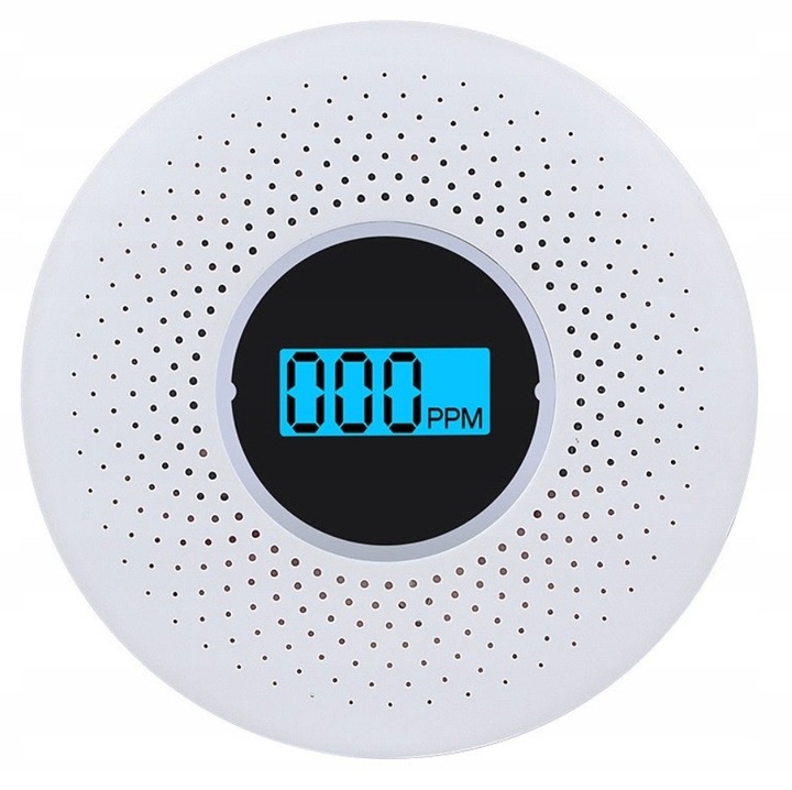 Cautator de fum si monoxid de carbon cu display LCD, set Smart Home