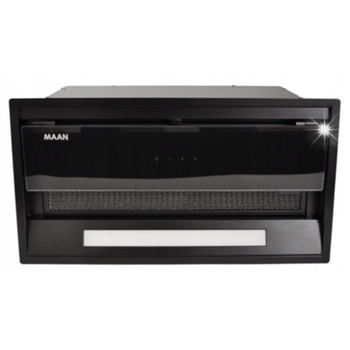 Кухненски абсорбатор MAAN Hyperion, 60 см, 425м3/ч, черен, с LED осветление, пълен комплект