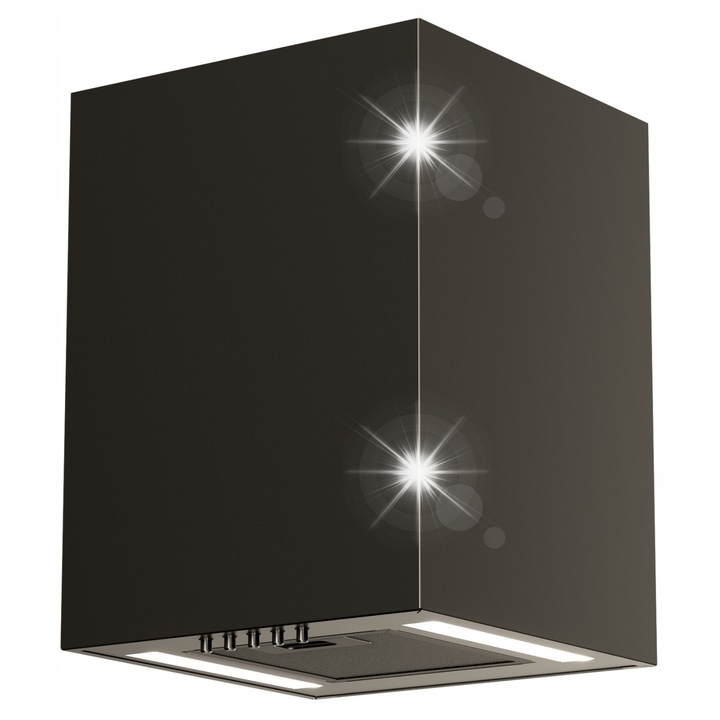 Абсорбатор за кухня, Ponza Mini, 30x40см, черен, 3 скорости, LED осветление