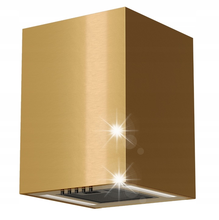 Кухненски абсорбатор, MAAN Ponza Mini, 30x40см, лъскаво злато, 3 скорости, включен алуминиев филтър