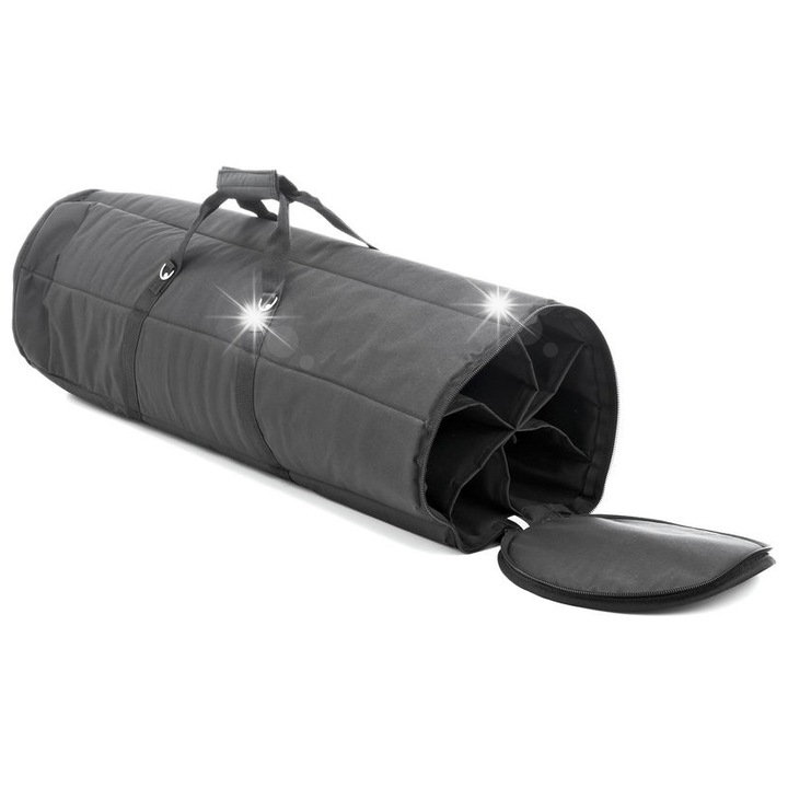 Hordtáska, 6 mikrofontartó, nylon, fekete, 107x10cm