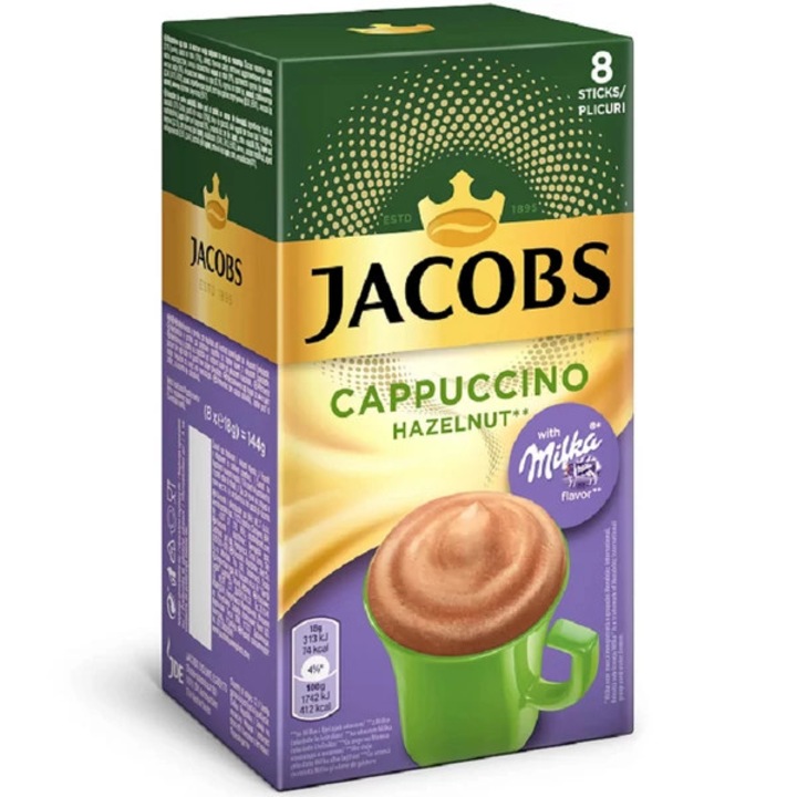 Jakobs cappuccino Milka 8x15, 8g