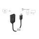 Кабел за адаптер USB 3.1 C (T) към HDMI 1.4 (M), 14 см, LOGILINK UA0236A