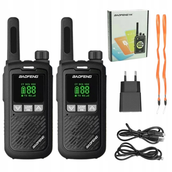 2x Radiotelefon Baofeng BF-T17 szett, UHF 400-470MHz, 1500mAh, 95x40x25cm