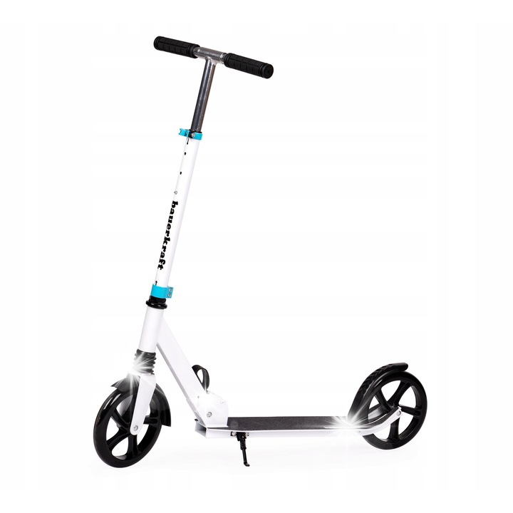 Тротинетка Bauerkraft, сгъваема, регулируема височина 95-105см, 20см колела, капацитет 80кг, противоплъзгаща