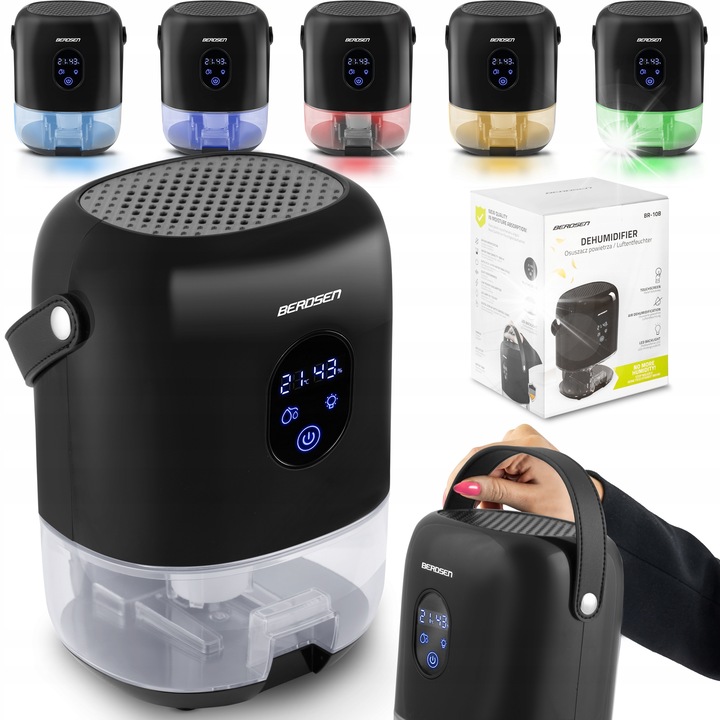 Berdsen BR-10B páramentesítő, 1000ml, 14x17x24cm, 34dB, érintőpanellel