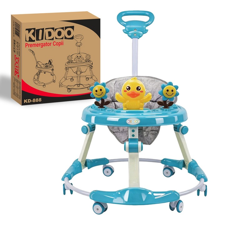 Premergator Multifunctional, KIDOO® – Siguranta, Confort si Distractie pentru Primii Pasi ai Micutului Tau