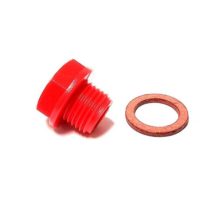 Surub rosu cu garnitura pentru capac reductor motor angrenaj Reber Artus 1035 A