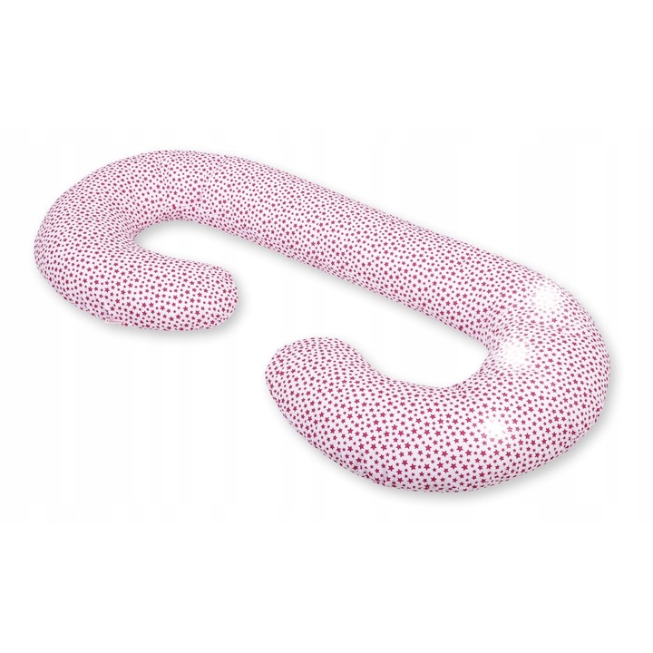 Възглавница за бременни тип C, Bobono, 115x60см, 100% памучен материал, антиалергична