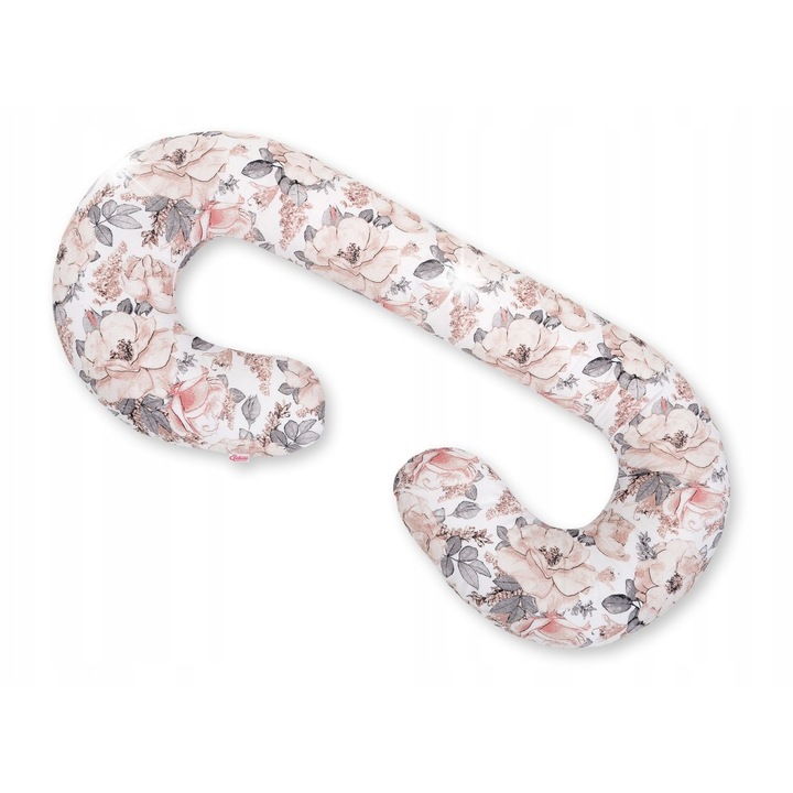 Възглавница за бременни тип C Bobono, многоцветна, 100% памук, 40x60см