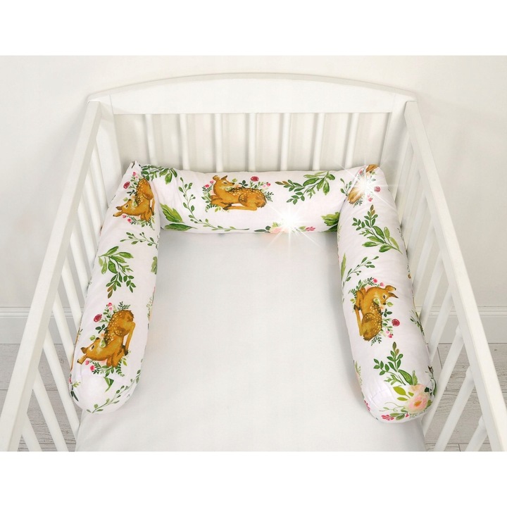 Протектор за креватче, Bobono, 160x13см, многоцветен, антиалергичен