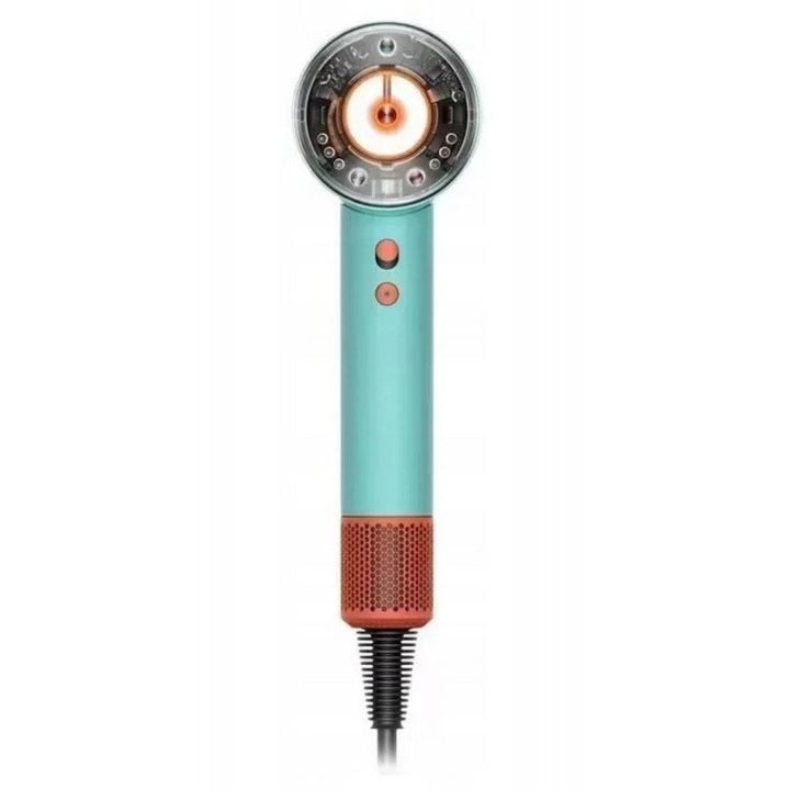 Hajszárító Dryer 1600W Ultra 5in1, intelligens hőmérséklet-szabályozás, 130.000 ford./perc kefe nélküli motor, türkiz/narancs