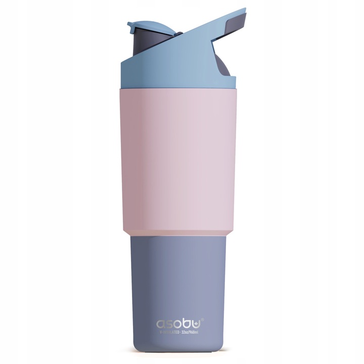 Termos Asobu Cosmic, 960ml, roz pastel, design modern, capacitate mare