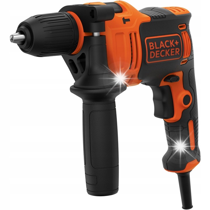 Бормашина Black&Decker BEH710, 710W, ударна функция, 13мм, черна