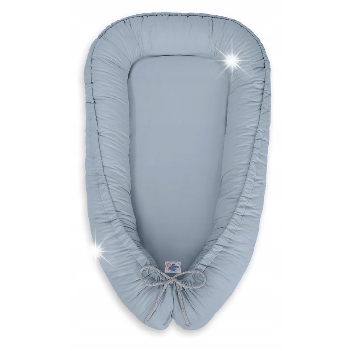 Бебешки пашкул, Bobono, двустранен, мръсно син, 95x55 см, 1,3 кг