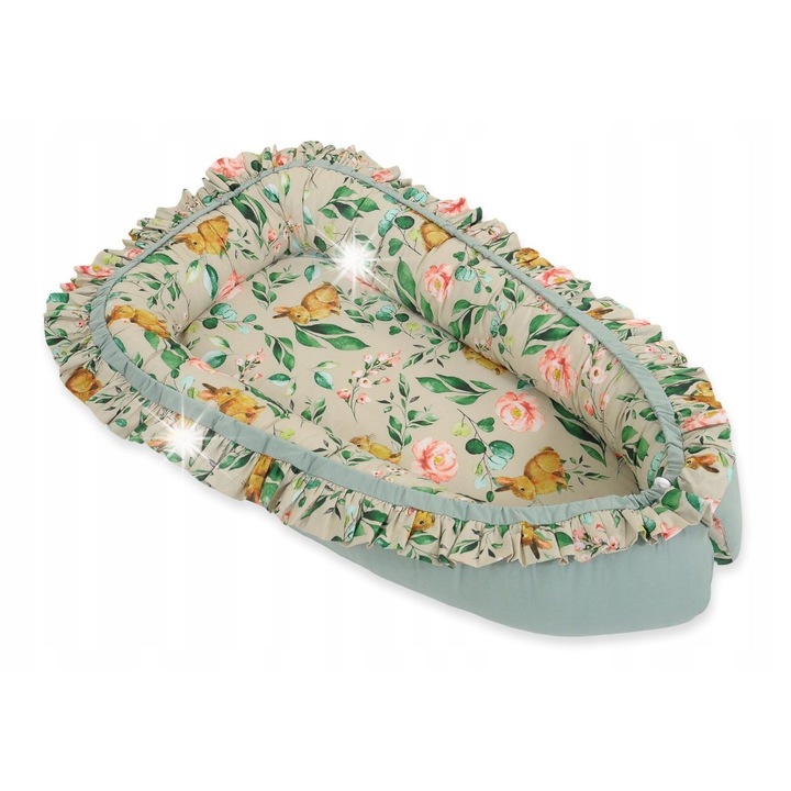 Кошче за бебета Bobono, 95x55см, сертифициран памук Okotex, многоцветен