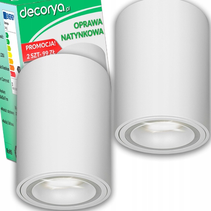 Decorya spotlámpák, 2 db-os készlet, fehér színű