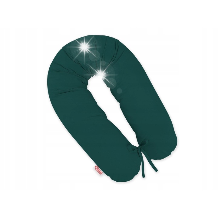 Възглавница за бременни Longer Bobono, зелена бутилка, мултифункционална, 100% памук, антиалергична