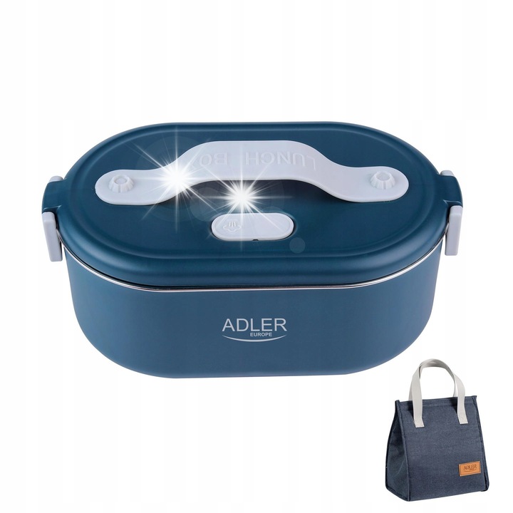 Adler AD 4522 elektromos teáskanna, 0,8L, rozsdamentes acél, termikus, kék