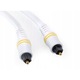 Оптични кабели TosLink Eagle Cable, 0,75м, бял, висок стандарт