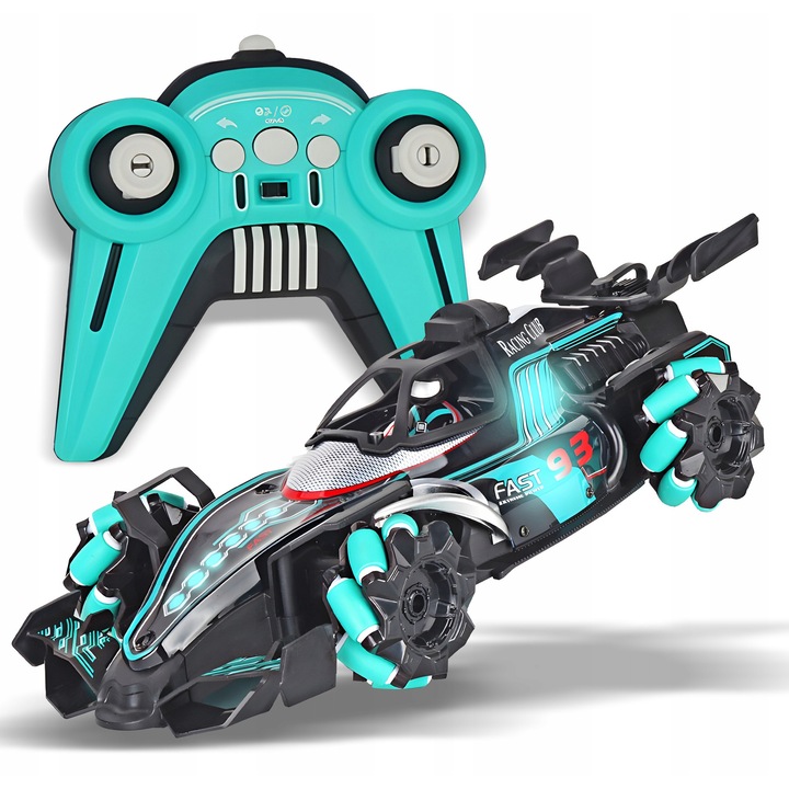 4x4 távirányítós autó, ALLNOEL, drift, füsthatás, 29x19cm, teljes készlet