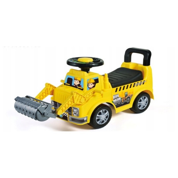 Gyermekjármű, sárga-fekete, 22x30x60 cm, összeállító elemekkel