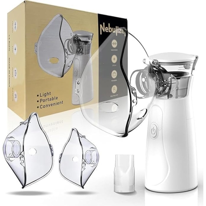 Nebulizator portabil tip plasa pentru copii & adulti, inhalator electric pentru acasa