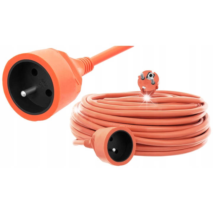 Prelungitor Bull Tech 50m 3x2,5mm pentru gradina, cu impamantare, cablu flexibil