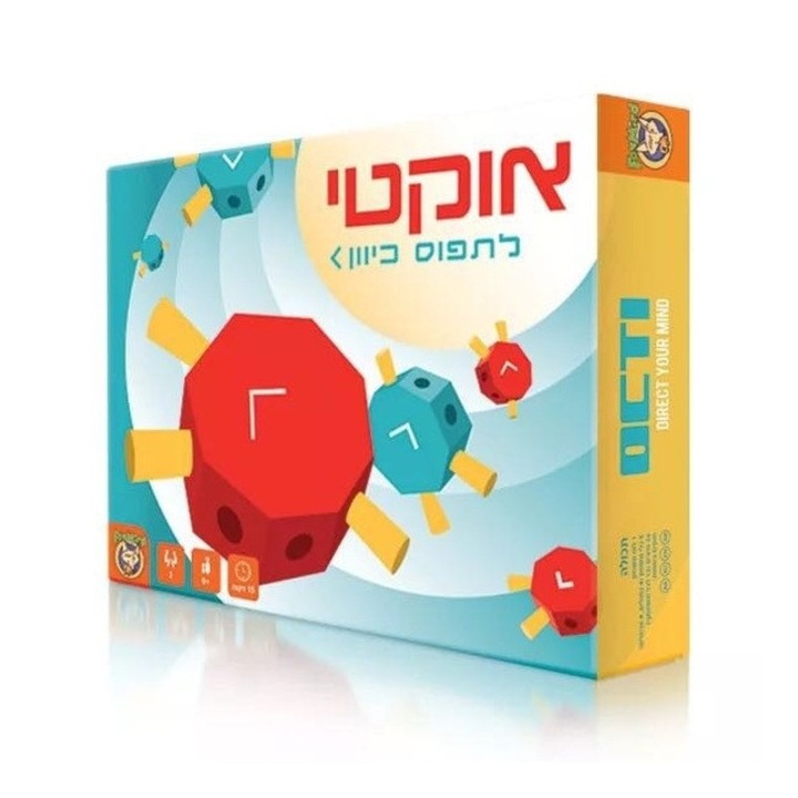 Joc Octi, joc educativ de strategie, dezvolta gandirea logica, luarea deciziilor, 2 jucatori, 6 ani+, 1 tabla, 8 piese octogonale, 24 betisoare, potrivit pentru scoala si familie, carton+ lemn, multicolor, 28X22cm, SIPEDO