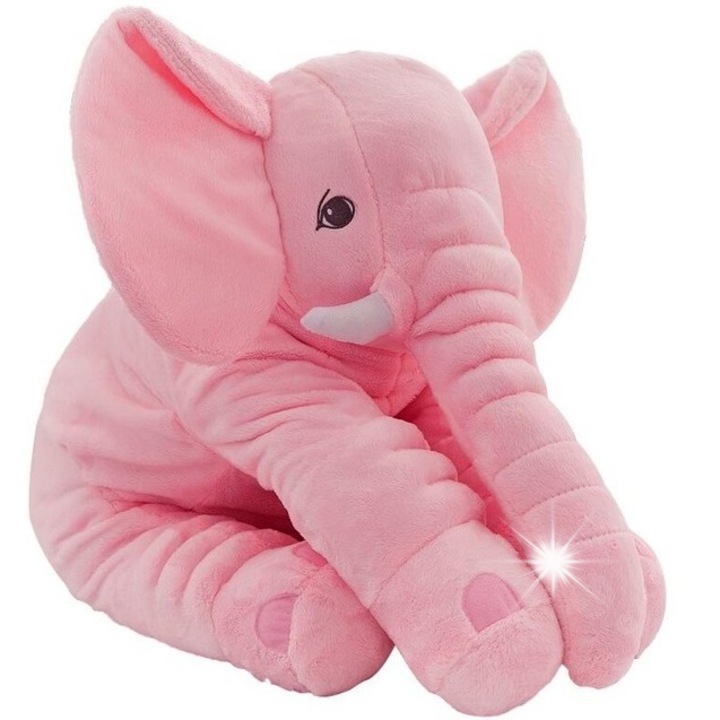 Плюшена играчка, click4TOYS, слон, 60x45см, розов
