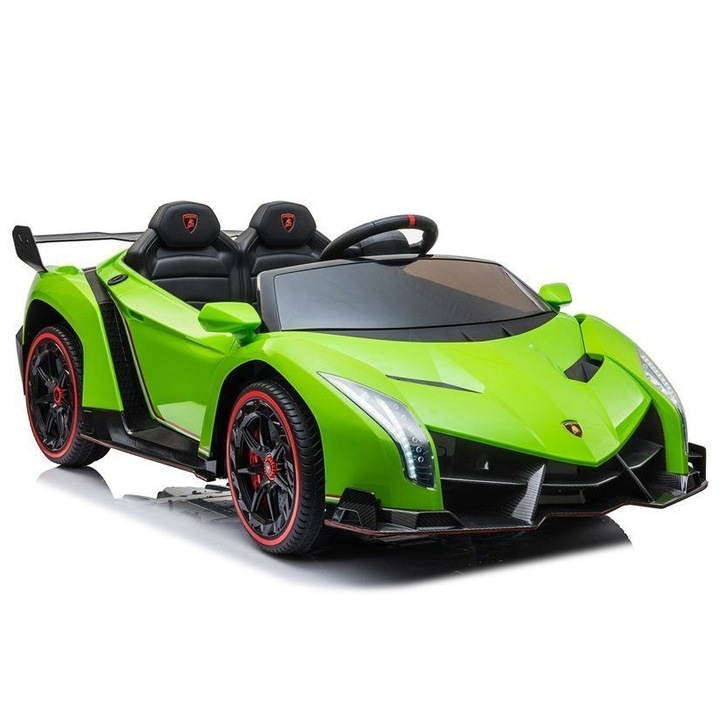 Masinuta electrica LEAN CARS Lamborghini Veneno, verde, 1 loc, 12V