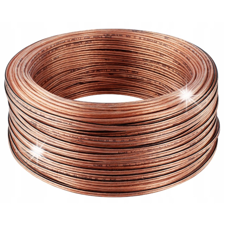 Аудио кабел Bitner BiTsound 2x4mm, 100m, OFC мед