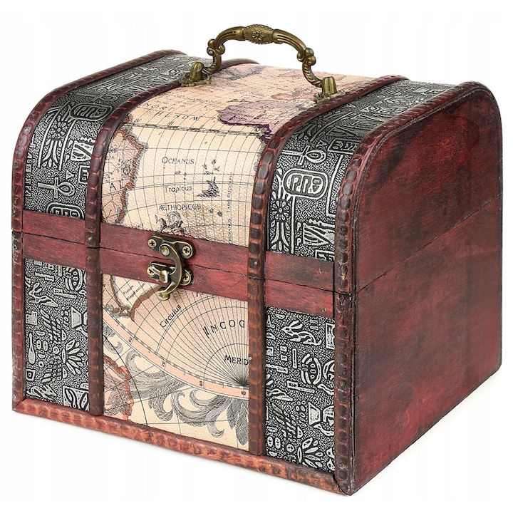 Fa láda 21x17x18cm, Barna