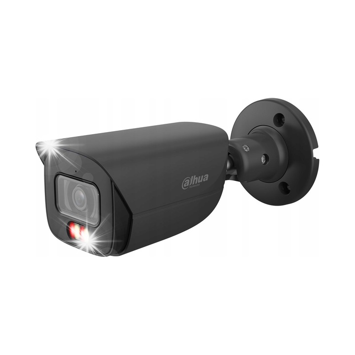 Camera IP Dahua IPC-HFW3849E-AS-IL-0280B, 8MP, 2.8mm, neagra, tuba