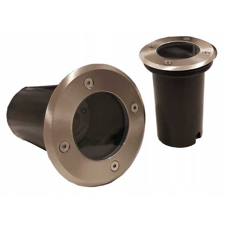 Lampa LED de gradina incastrata, Decorya, 10x10cm, rezistenta la apa, set de 10 bucati