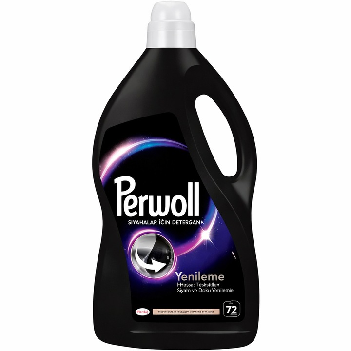 Perwoll folyékony mosószer, 3x3-as szett, 3,96L, fekete, fehér és színes ruhákhoz, antiallergén formula