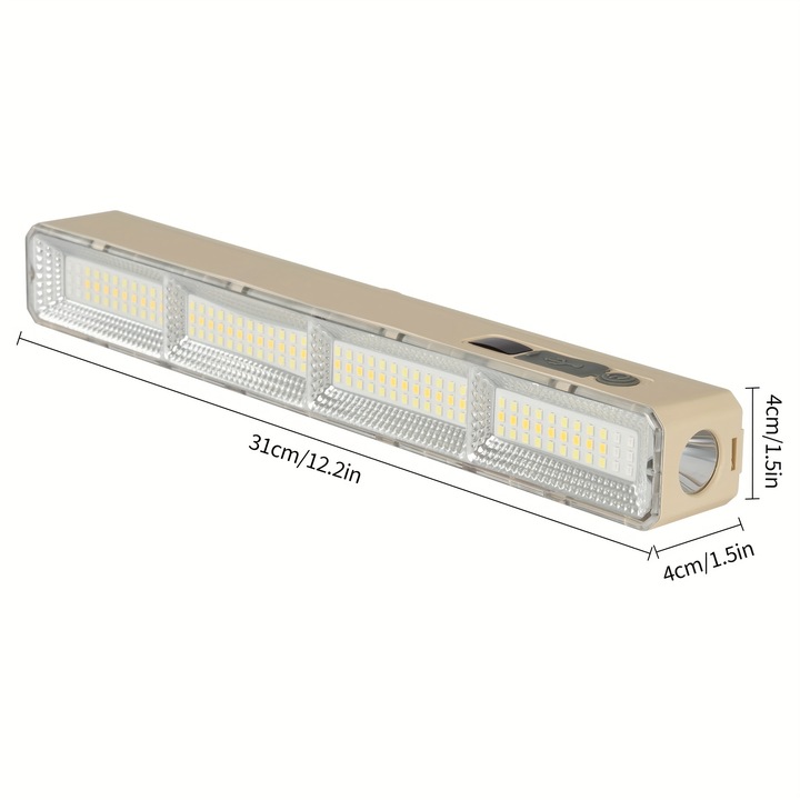 Lampa LED portabila magnetica | 5 moduri de iluminare | Reincarcabila prin USB | Pentru lucru, urgenta, auto si camping