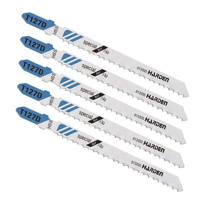 Set de 5 Panze de Fierastrau Pendular, T127D, Industrial, Harden